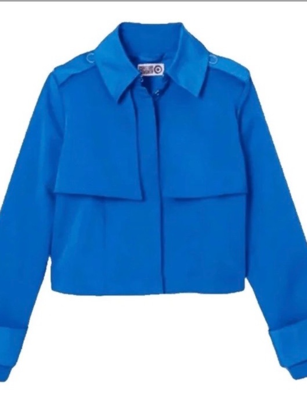 Women's Electric Blue Cropped Blazer Jacket